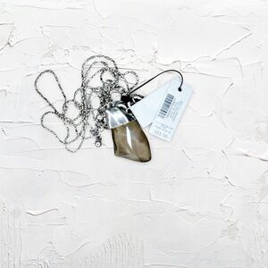 21u. Chico’s Pewtertone Pendant Necklace